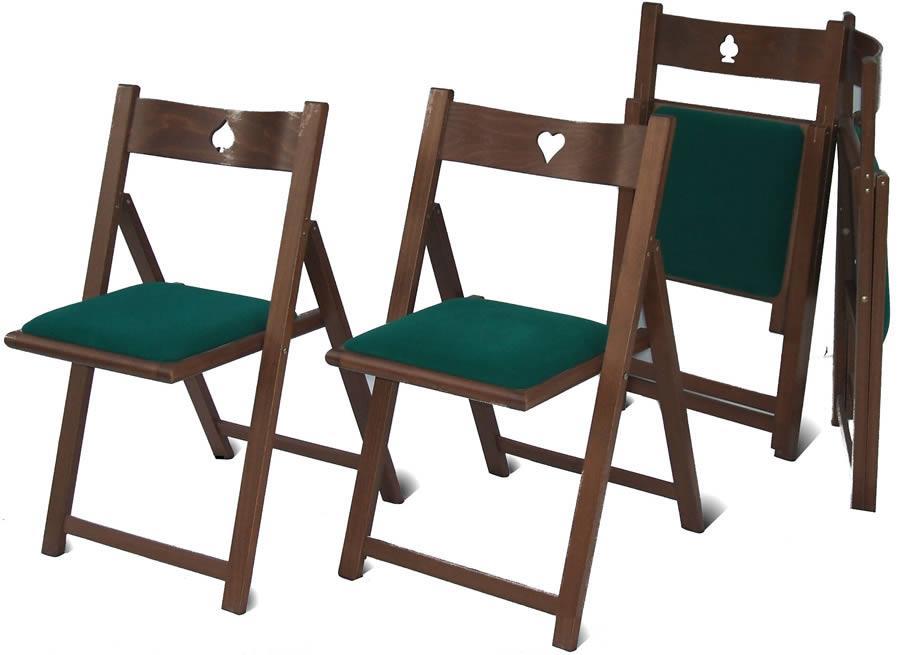 sedie pieghevoli in legno GIOCO di Del Fabbro 